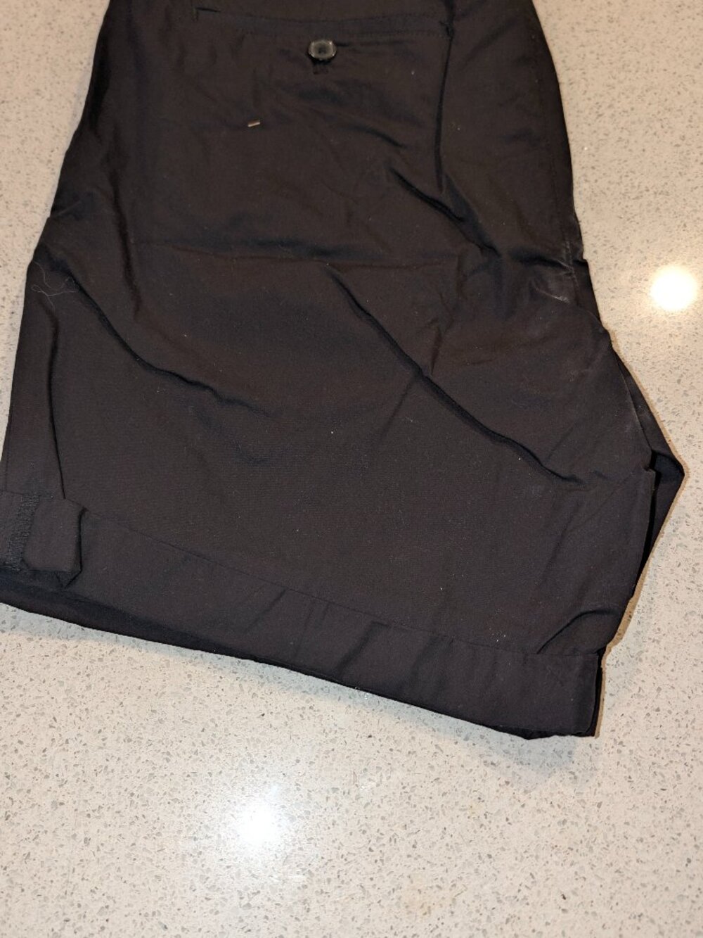 NEW w/Tags-H&M Mens Size 34R Slim Fit Blue Chino Canvas Shorts Flat Front8Inseam